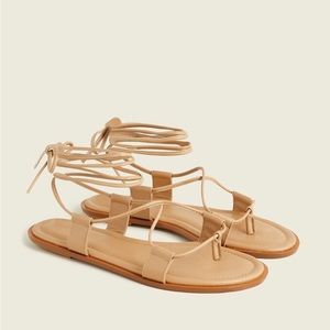 SORRENTO LACE-UP GLADIATOR SANDALS IN LEATHER
BURNISHED SAND J. Crew